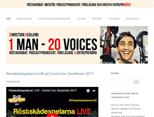 Tablet Screenshot of 1man20voices.com